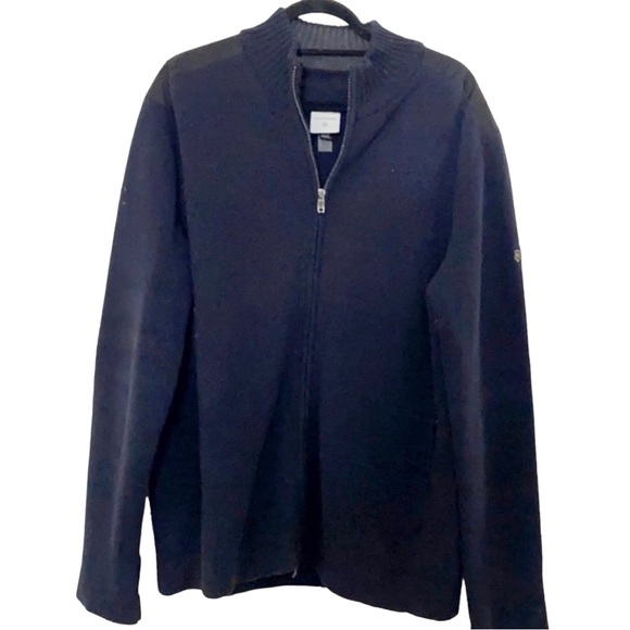 Victorinox Navy Quarter Zip Long Sleeve Sweater‎ XL